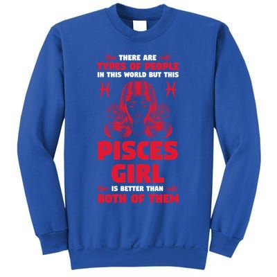There Are Types Of People World But This Pisces Zodiac Funny Gift Sweatshirt
