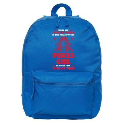 There Are Types Of People World But This Pisces Zodiac Funny Gift 16 in Basic Backpack