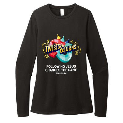 Twists And Turns VBS Follow Jesus Change The Games Womens CVC Long Sleeve Shirt