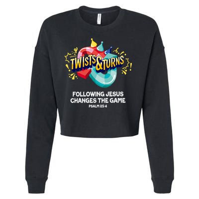 Twists And Turns VBS Follow Jesus Change The Games Cropped Pullover Crew