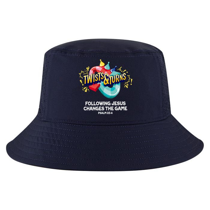 Twists And Turns VBS Follow Jesus Change The Games Cool Comfort Performance Bucket Hat