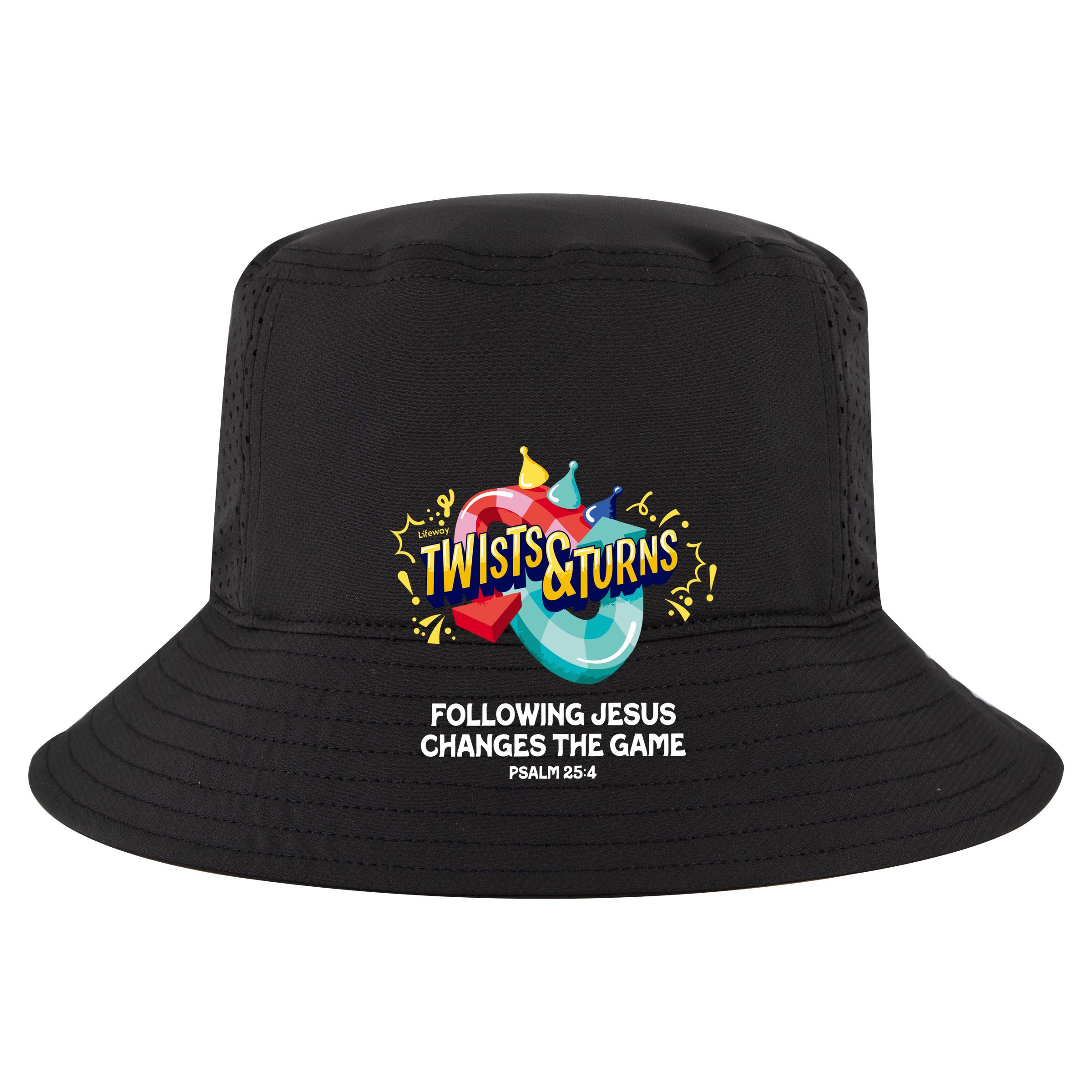 Twists And Turns VBS Follow Jesus Change The Games 7 Panel Mesh Trucker Snapback Hat