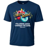 Twists And Turns VBS Follow Jesus Change The Games Cooling Performance Crew T-Shirt