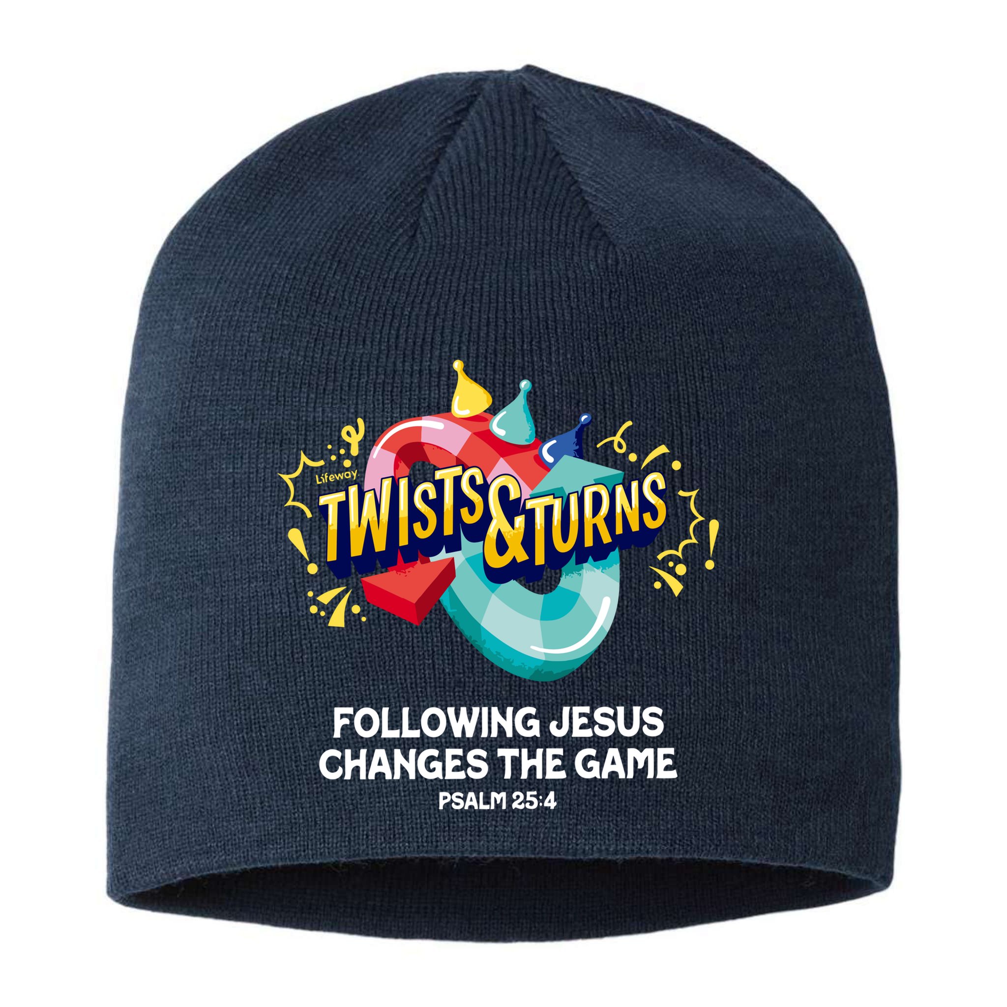 Twists And Turns VBS Follow Jesus Change The Games Sustainable Beanie