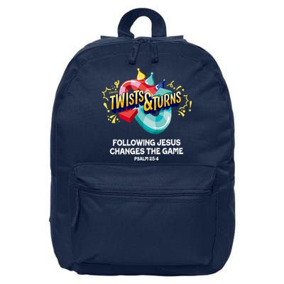 Twists And Turns VBS Follow Jesus Change The Games 16 in Basic Backpack
