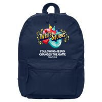 Twists And Turns VBS Follow Jesus Change The Games 16 in Basic Backpack