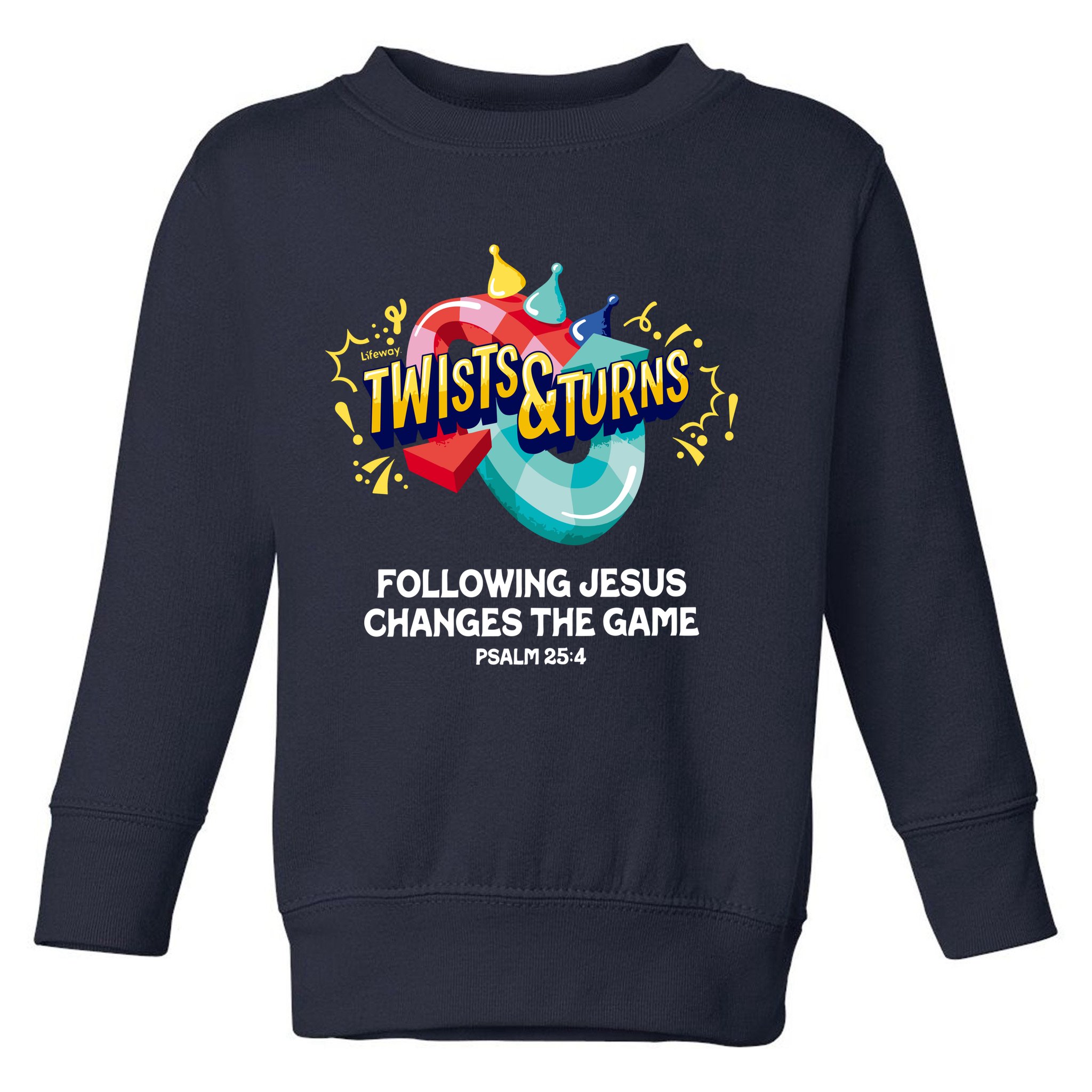 Twists And Turns VBS Follow Jesus Change The Games Toddler Sweatshirt