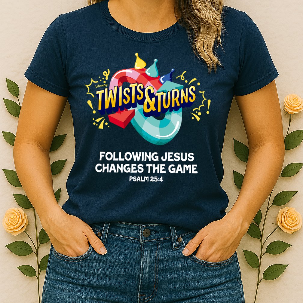 Twists And Turns VBS Follow Jesus Change The Games Womens T-Shirt
