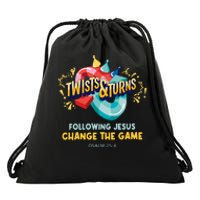 Twists And Turns VBS Follow Jesus Change The Games Drawstring Bag