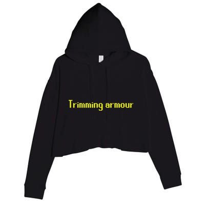 Trimming Armour Crop Fleece Hoodie