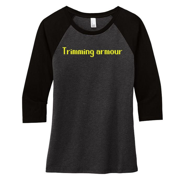 Trimming Armour Women's Tri-Blend 3/4-Sleeve Raglan Shirt