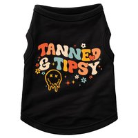 Tanned And Tipsy Funny Summer Tops Beach Meaningful Gift Doggie Tank