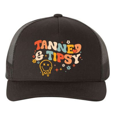 Tanned And Tipsy Funny Summer Tops Beach Meaningful Gift Yupoong Adult 5-Panel Trucker Hat