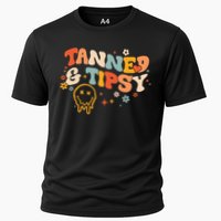 Tanned And Tipsy Funny Summer Tops Beach Meaningful Gift Performance Shirt