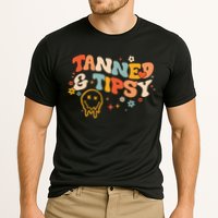 Tanned And Tipsy Funny Summer Tops Beach Meaningful Gift Performance Shirt
