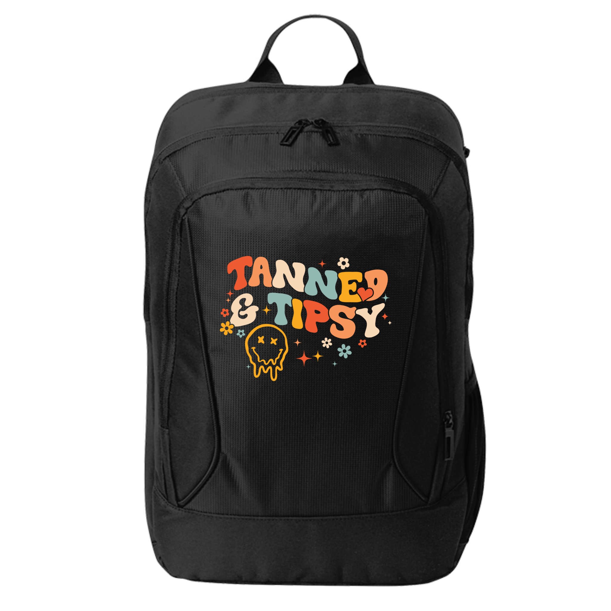 Tanned And Tipsy Funny Summer Tops Beach Meaningful Gift City Backpack
