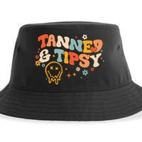 Tanned And Tipsy Funny Summer Tops Beach Meaningful Gift Sustainable Bucket Hat