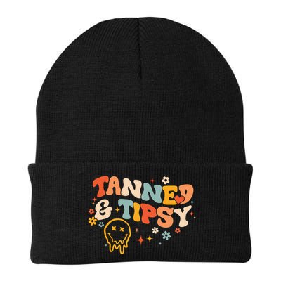 Tanned And Tipsy Funny Summer Tops Beach Meaningful Gift Beanie