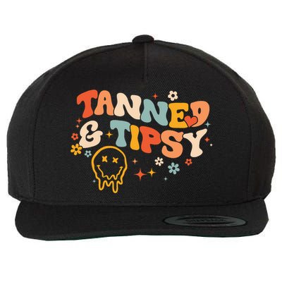 Tanned And Tipsy Funny Summer Tops Beach Meaningful Gift Wool Snapback Cap