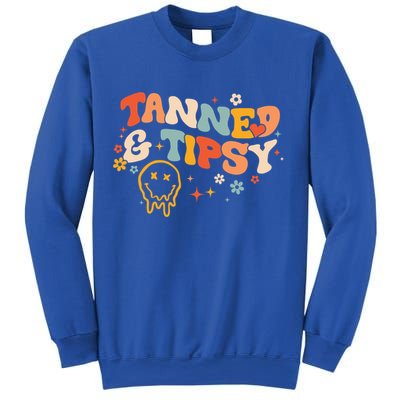 Tanned And Tipsy Funny Summer Tops Beach Meaningful Gift Sweatshirt