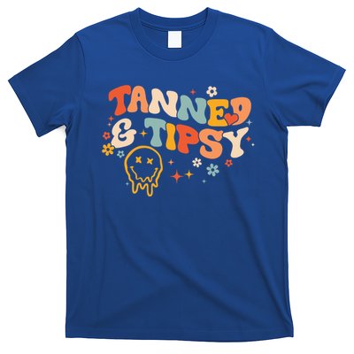 Tanned And Tipsy Funny Summer Tops Beach Meaningful Gift T-Shirt