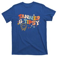 Tanned And Tipsy Funny Summer Tops Beach Meaningful Gift T-Shirt