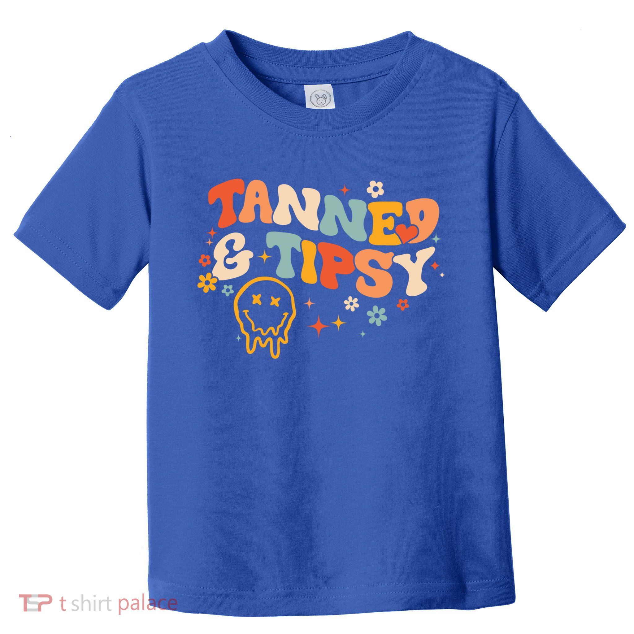 Tanned And Tipsy Funny Summer Tops Beach Meaningful Gift Toddler T-Shirt