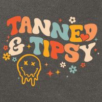 Tanned And Tipsy Funny Summer Tops Beach Meaningful Gift Cotton Canvas Backpack