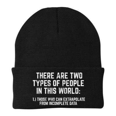 There Are Two Types Of People In This World Mathematic Stats Gift Beanie