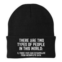 There Are Two Types Of People In This World Mathematic Stats Gift Beanie