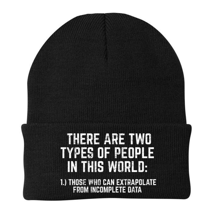 There Are Two Types Of People In This World Mathematic Stats Gift Beanie