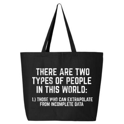 There Are Two Types Of People In This World Mathematic Stats Gift 25L Jumbo Tote