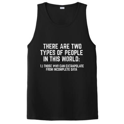 There Are Two Types Of People In This World Mathematic Stats Gift PosiCharge Competitor Tank