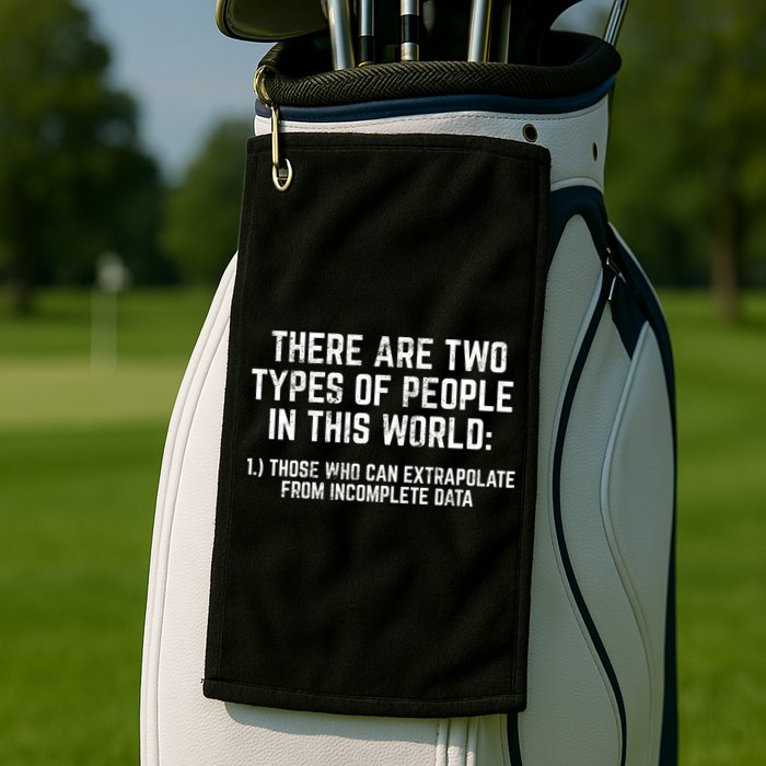 There Are Two Types Of People In This World Mathematic Stats Gift Golf Towel