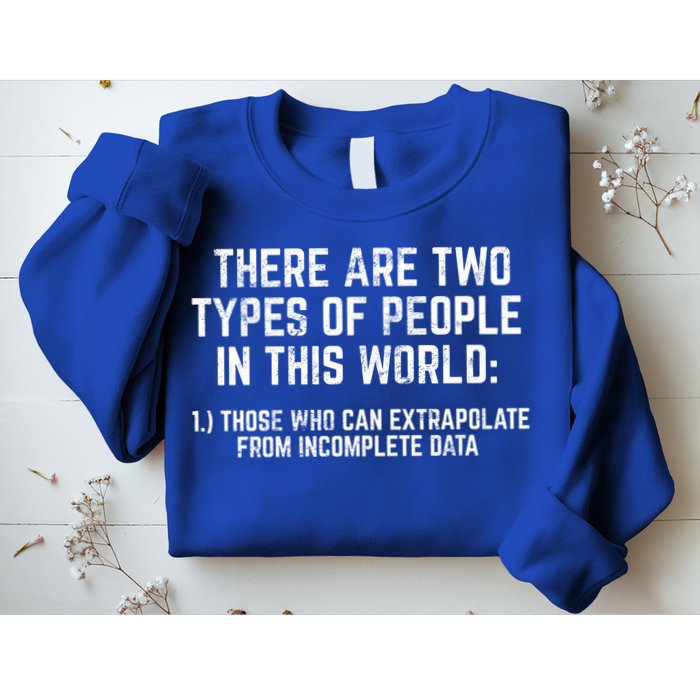 There Are Two Types Of People In This World Mathematic Stats Gift Sweatshirt