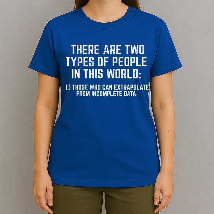 There Are Two Types Of People In This World Mathematic Stats Gift T-Shirt