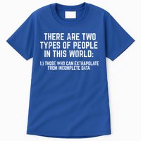 There Are Two Types Of People In This World Mathematic Stats Gift Tall T-Shirt