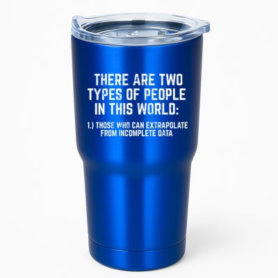 There Are Two Types Of People In This World Mathematic Stats Gift Tumbler