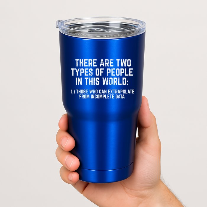 There Are Two Types Of People In This World Mathematic Stats Gift Tumbler