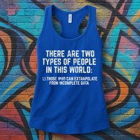 There Are Two Types Of People In This World Mathematic Stats Gift Womens Tank Top