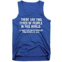 There Are Two Types Of People In This World Mathematic Stats Gift Tank Top