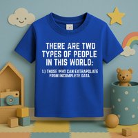 There Are Two Types Of People In This World Mathematic Stats Gift Toddler T-Shirt