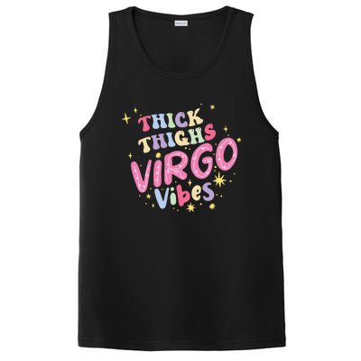 Thick And Thighs Virgo Vibes August September Birthday Groovy Funny Gift PosiCharge Competitor Tank