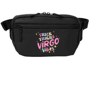 Thick And Thighs Virgo Vibes August September Birthday Groovy Funny Gift Crossbody Pack