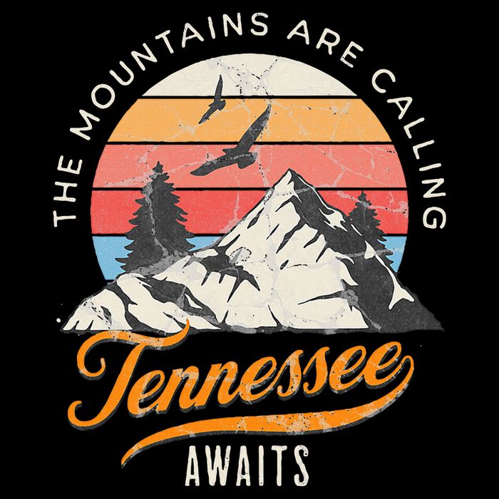 Tennessee Awaits The Mountains Are Calling Smokey Mountains Cooling Performance Crew T-Shirt