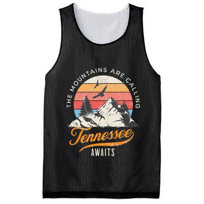 Tennessee Awaits The Mountains Are Calling Smokey Mountains Mesh Reversible Basketball Jersey Tank