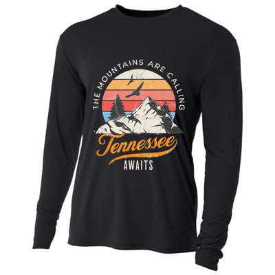 Tennessee Awaits The Mountains Are Calling Smokey Mountains Cooling Performance Long Sleeve Crew