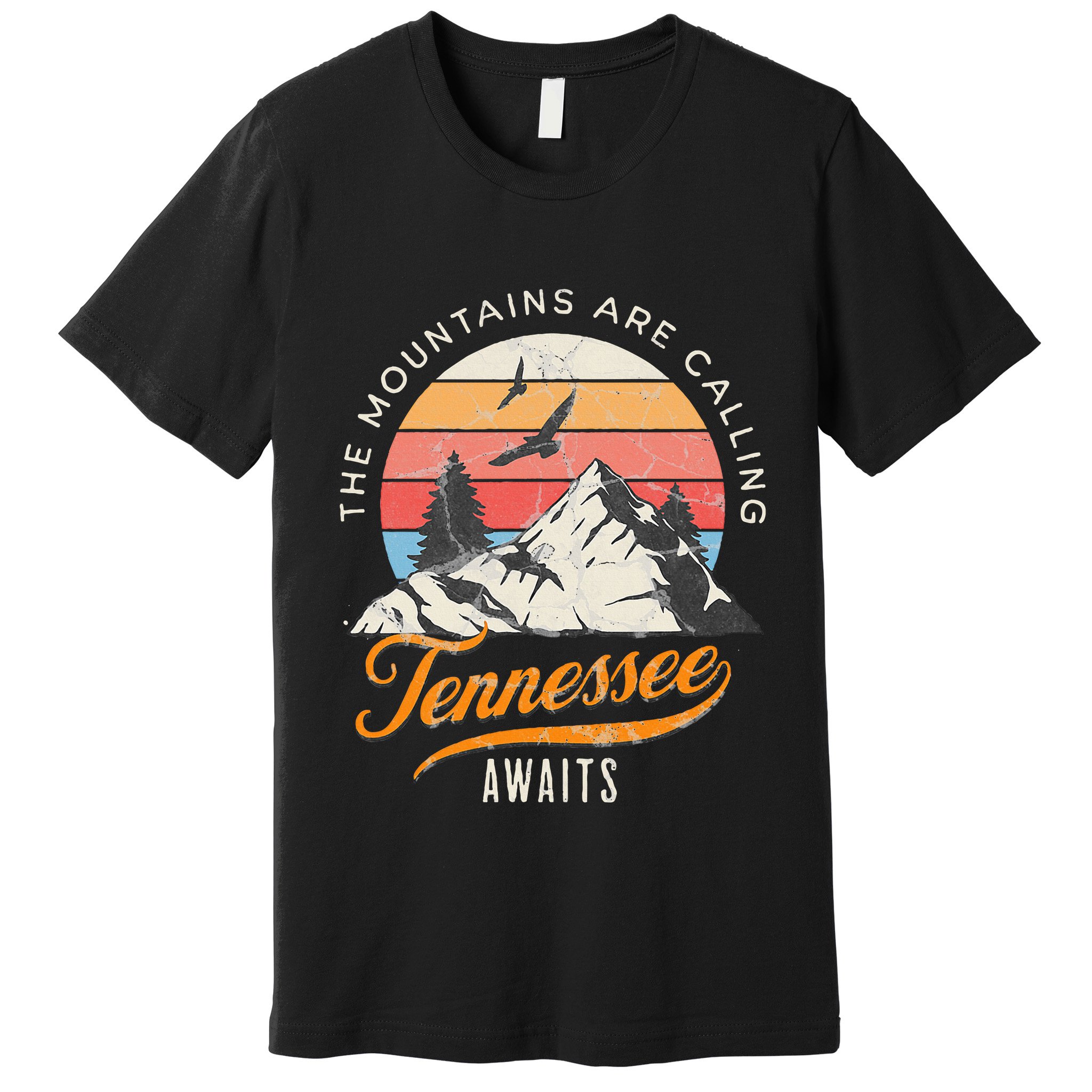 Tennessee Awaits The Mountains Are Calling Smokey Mountains Premium T-Shirt