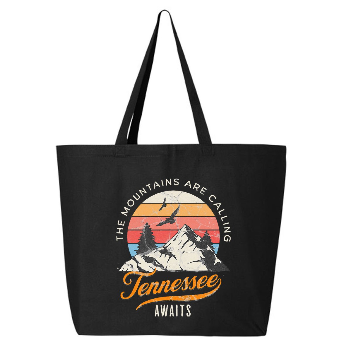 Tennessee Awaits The Mountains Are Calling Smokey Mountains 25L Jumbo Tote