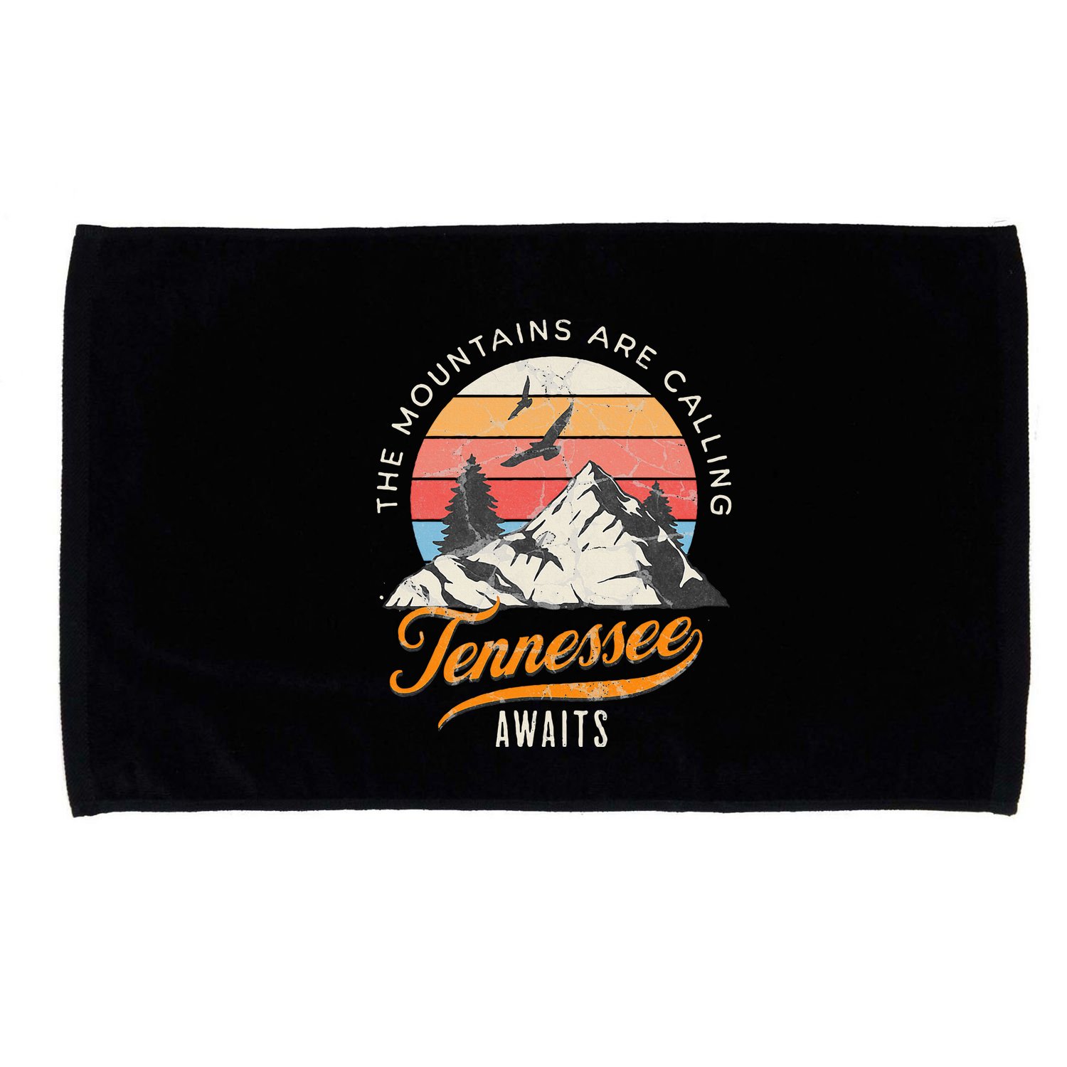 Tennessee Awaits The Mountains Are Calling Smokey Mountains Microfiber Hand Towel